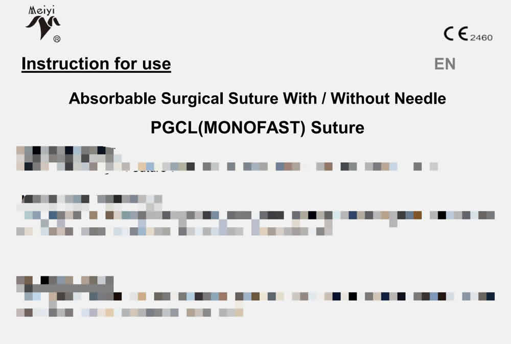 Absorbable Surgical Suture With / Without Needle PGCL(MONOFAST) Suture