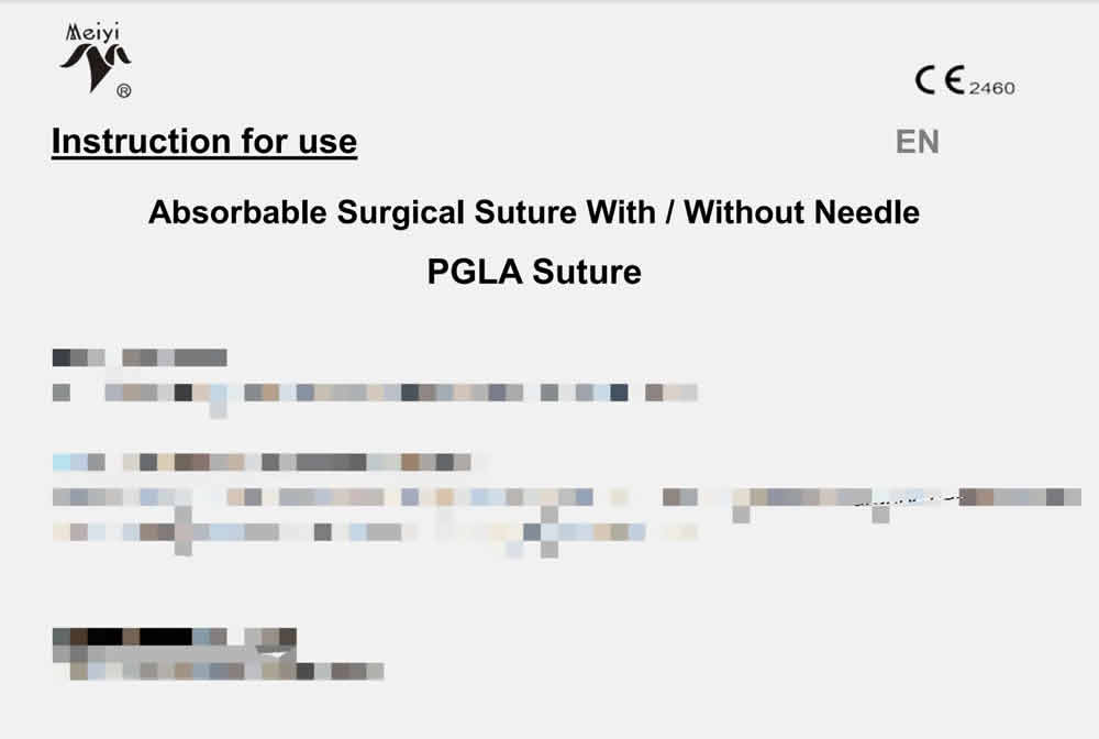 Absorbable Surgical Suture With / Without Needle PGLA Suture